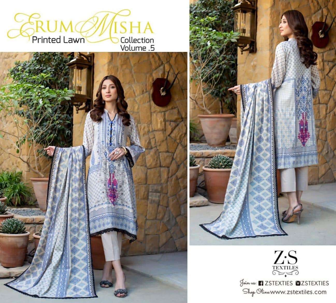 ERUM MISHA Printed Lawn Vol 5